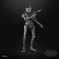 Svart och grå pansrad New Republic Security Droid från Star Wars The Black Series med blastergevär