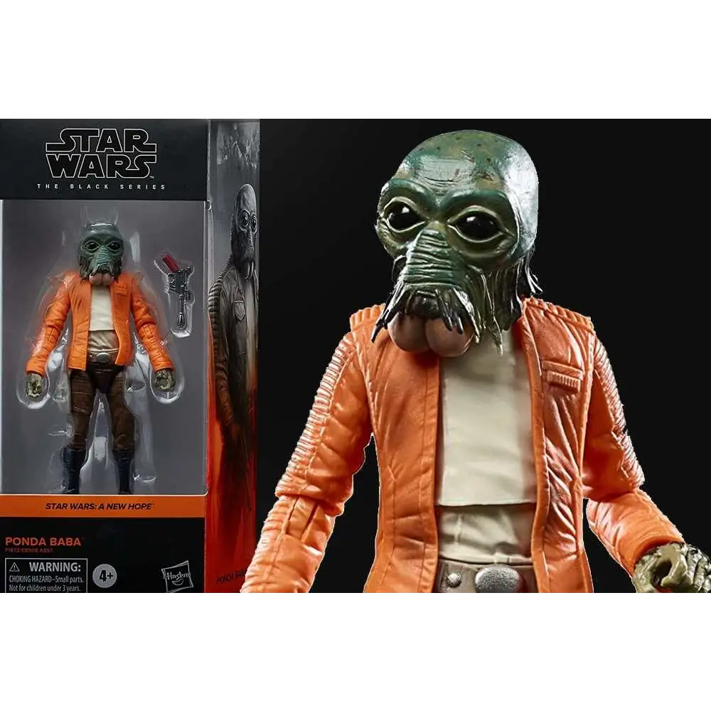 Star Wars Ponda Baba actionfigur i orange jacka och grön mask
