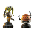 Gröna huden Hera med Chopper i Star Wars Rebels-byst