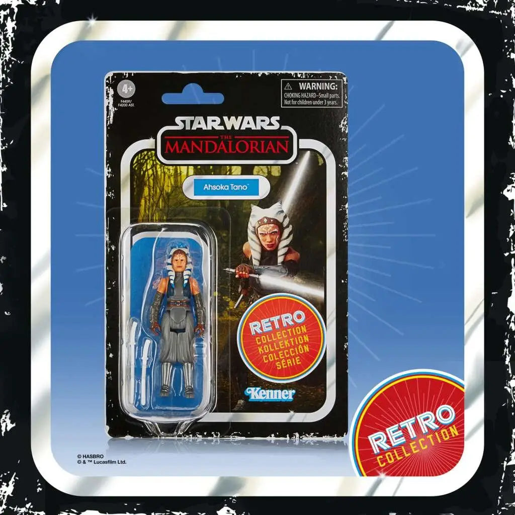 Ahsoka Tano actionfigur i retro Star Wars The Mandalorian-förpackning