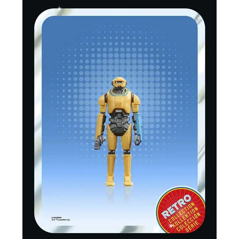 Gul och blå pansrad droid från Star Wars Retro Collection, Obi-Wan Kenobi-figur