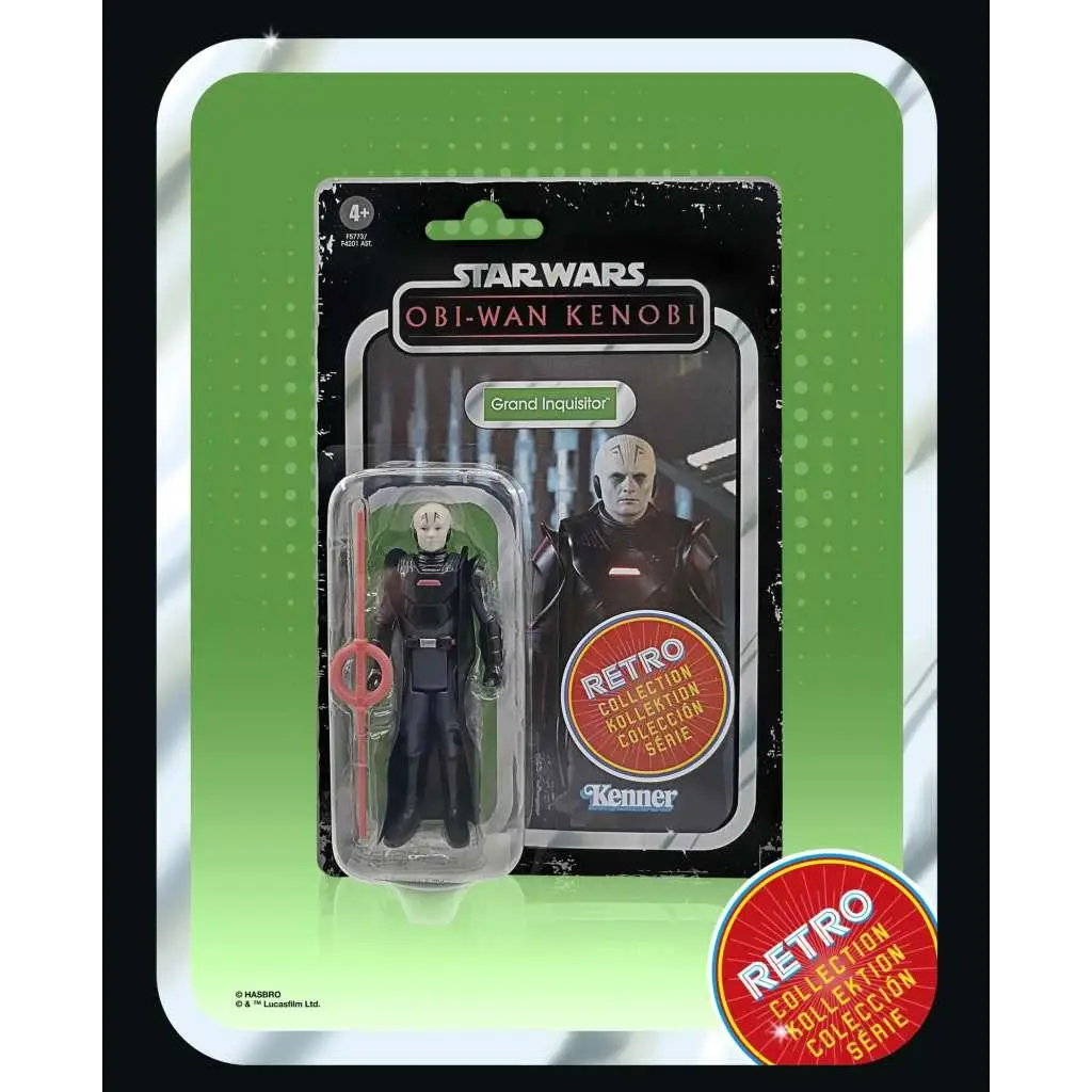 Star Wars Retro Grand Inquisitor Obi-Wan Kenobi action figure med röd ljussabel
