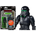 Svart imperial death trooper actionfigur med grön glödande visir från Star Wars Retro Collection