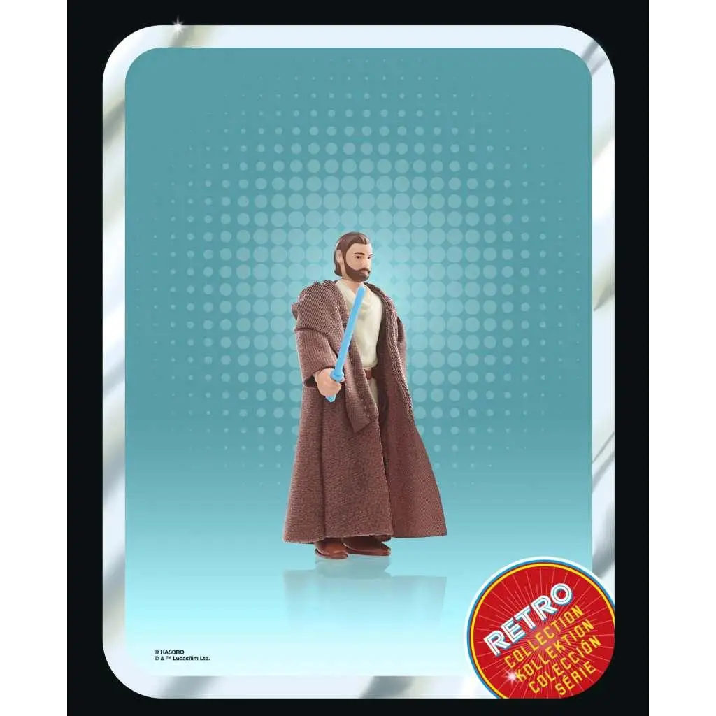 Hasbro Retro Obi-Wan Kenobi actionfigur med blå lightsaber