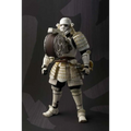 Vit samuraj-tematiserad stormtrooper-figur i vitt och brunt, Taiko Yaku Samurai General Edition