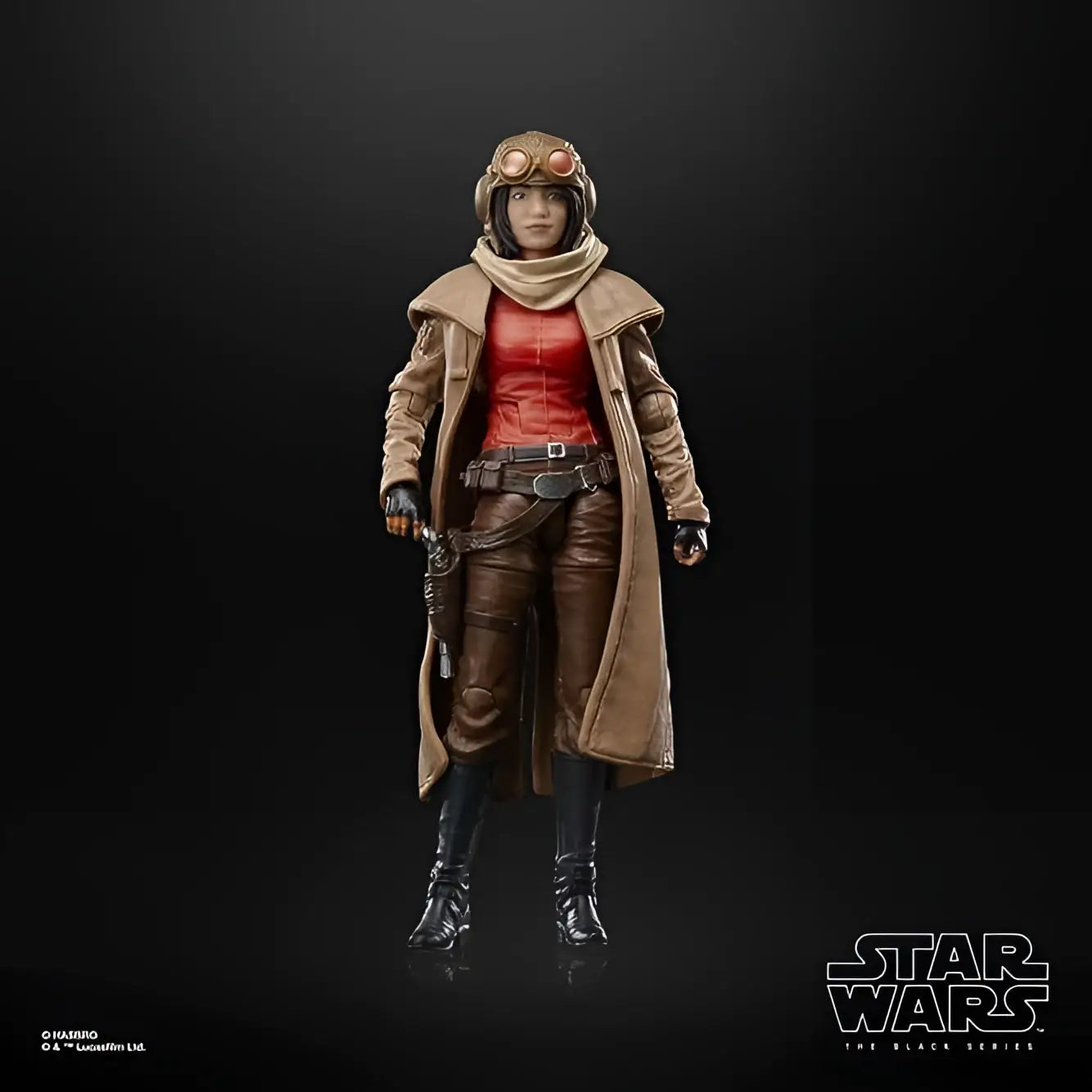 Star Wars The Black Series Doctor Aphra actionfigur i läderkappa och goggles
