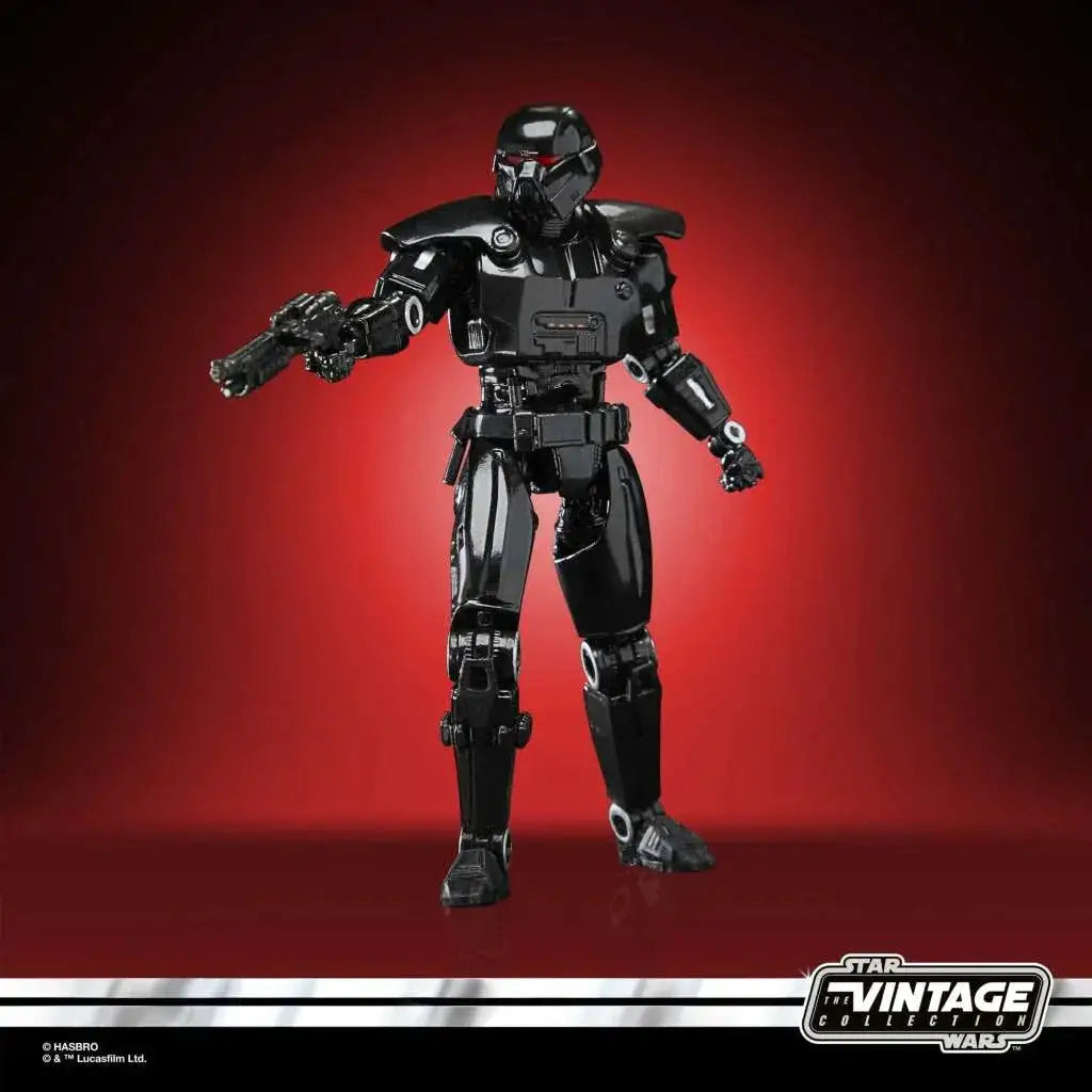 Svart rustad Star Wars Imperial Death Trooper-figur från Vintage Collection