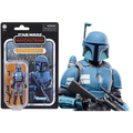 Blå Death Watch Mandalorian actionfigur i retroförpackning från Star Wars Vintage