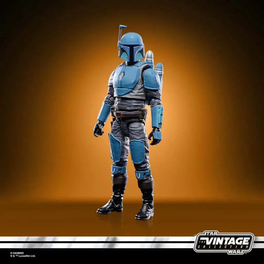 Blå och grå Mandalorian-figur från Star Wars Vintage Collection
