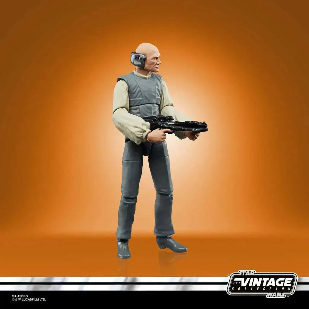 Hasbro Star Wars Vintage Lobot actionfigur med svart blaster