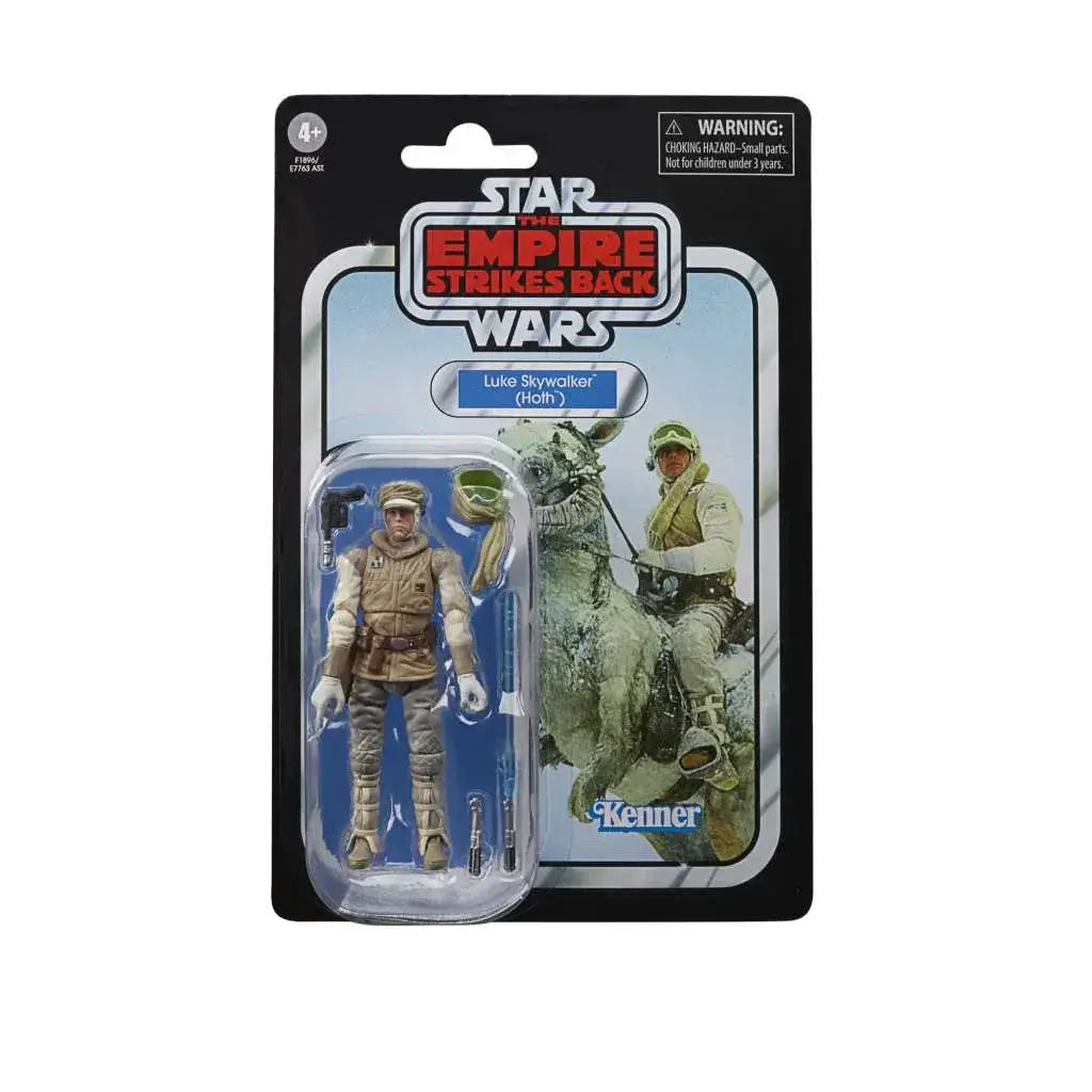 Vintage Star Wars Luke Skywalker Hoth actionfigur i Kenner-blisterpack