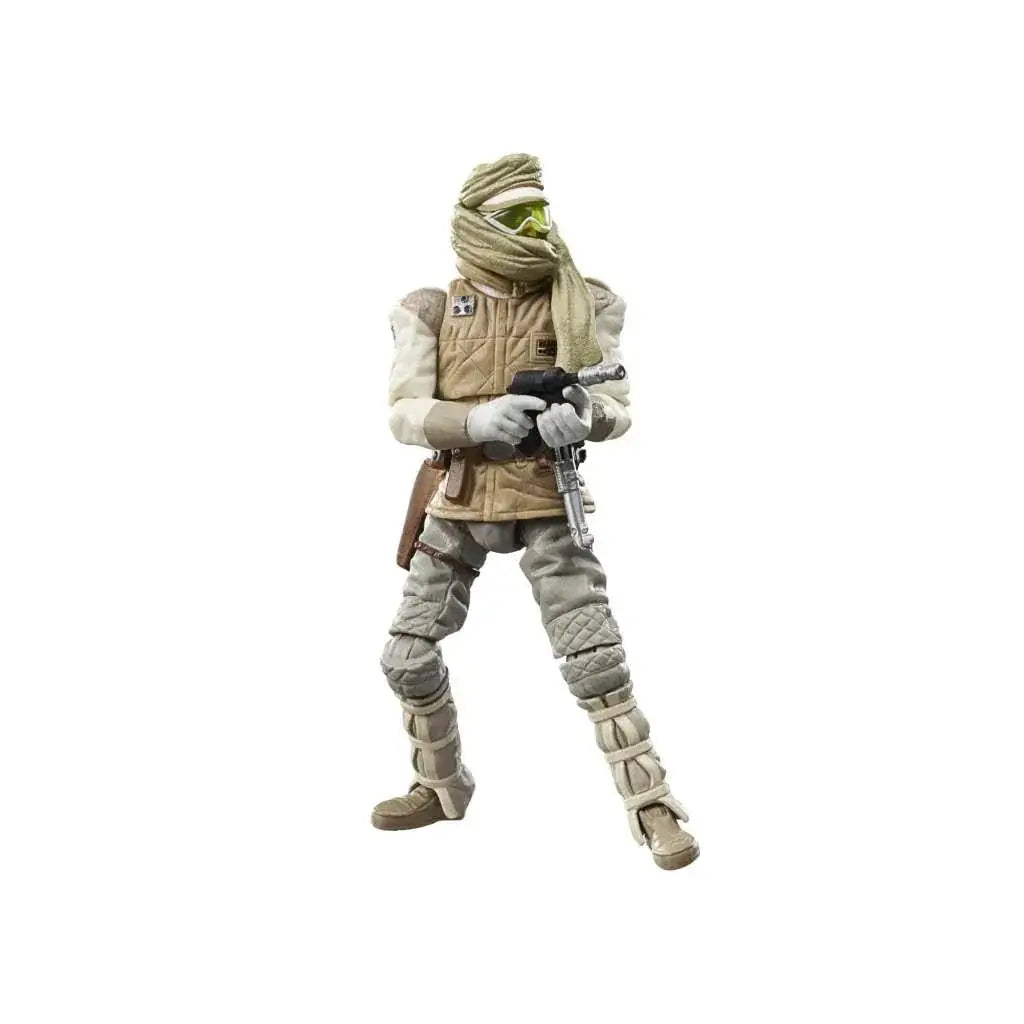 Vintage Star Wars Luke Skywalker Hoth actionfigur i ökenstil med huva och stridskläder