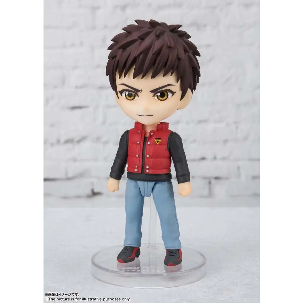 Chibi T/b2 Sabaru Sengoku Figuarts Mini actionfigur med spretigt brunt hår