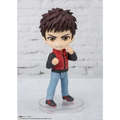 Chibi-figur av Sabaru Sengoku i Figuarts Mini, spretig brunt hår och röd väst