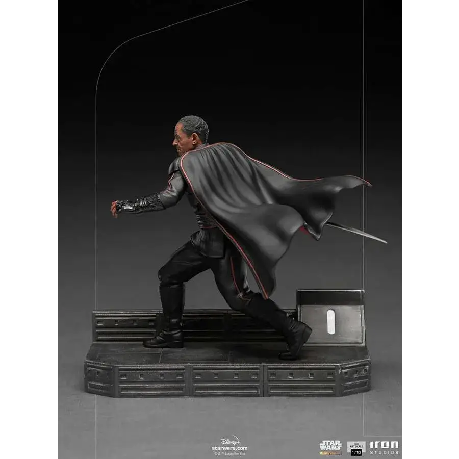 Dynamisk Mandalorian Moff Gideon-statett 1/10 med svart mantel och röd kant