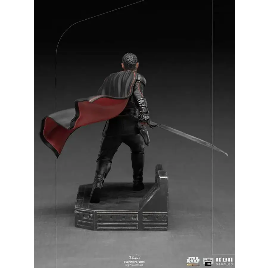 Kylo Ren 1/7-statue med rödsvart mantel, detaljerad rustning och lightsaber
