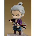 Chibi Nendoroid av Ronin Geralt från The Witcher, äldre samuraj med silverhår