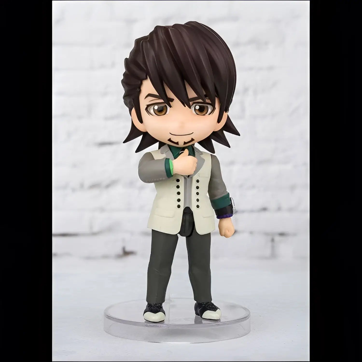 Chibi Kotetsu Kaburagi figurine från Tiger & Bunny 2, med mörkbrunt hår