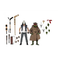 Grön sköldpadda i brun trenchcoat med röd ögonmask och hatt från TMNT