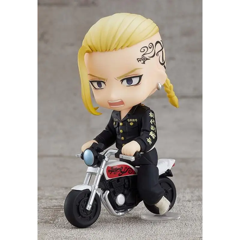 Chibi Draken Nendoroid-figur från Tokyo Revengers på motorcykel