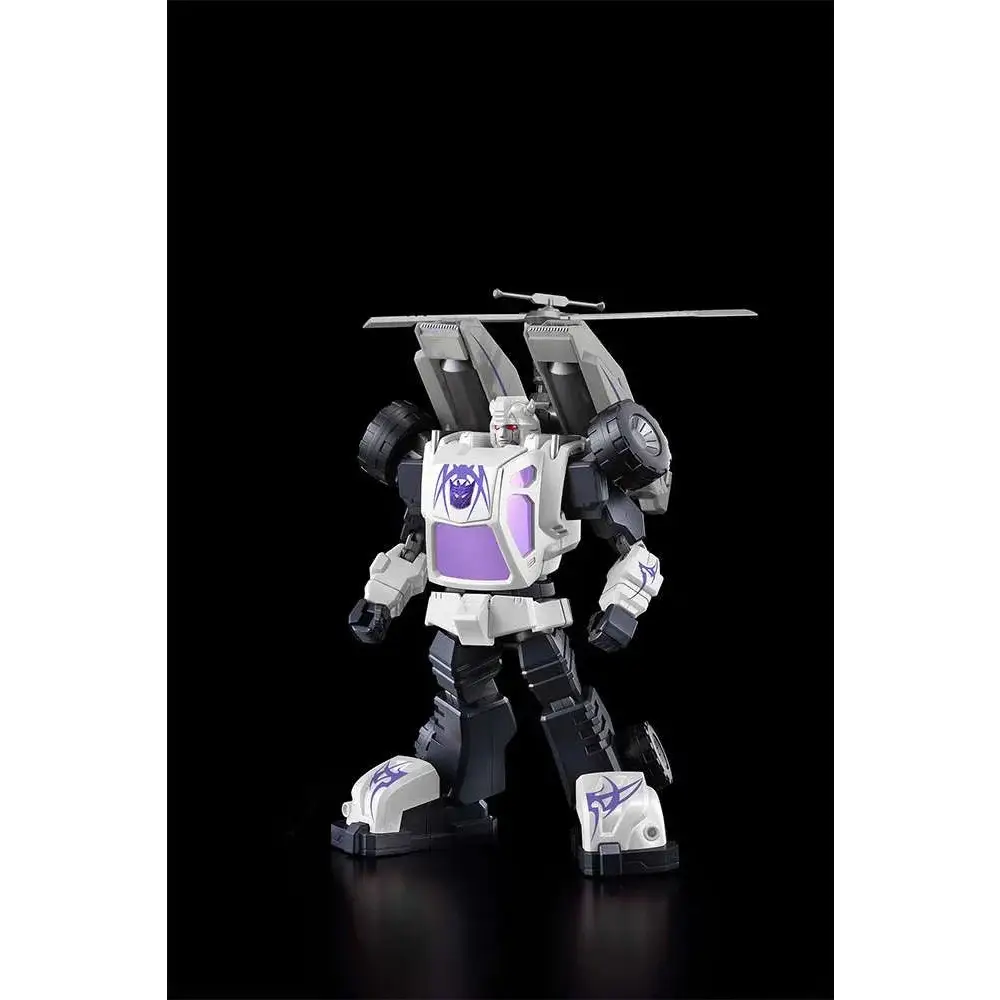 Vit Transformers Bug Bite MK Furai Model 16: vit-lila robot med helikopterrotor
