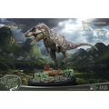 Detaljerad 37-tums T-rex-statue i resin, skulpterad av Sean Cooper för Wonder Wild-serien