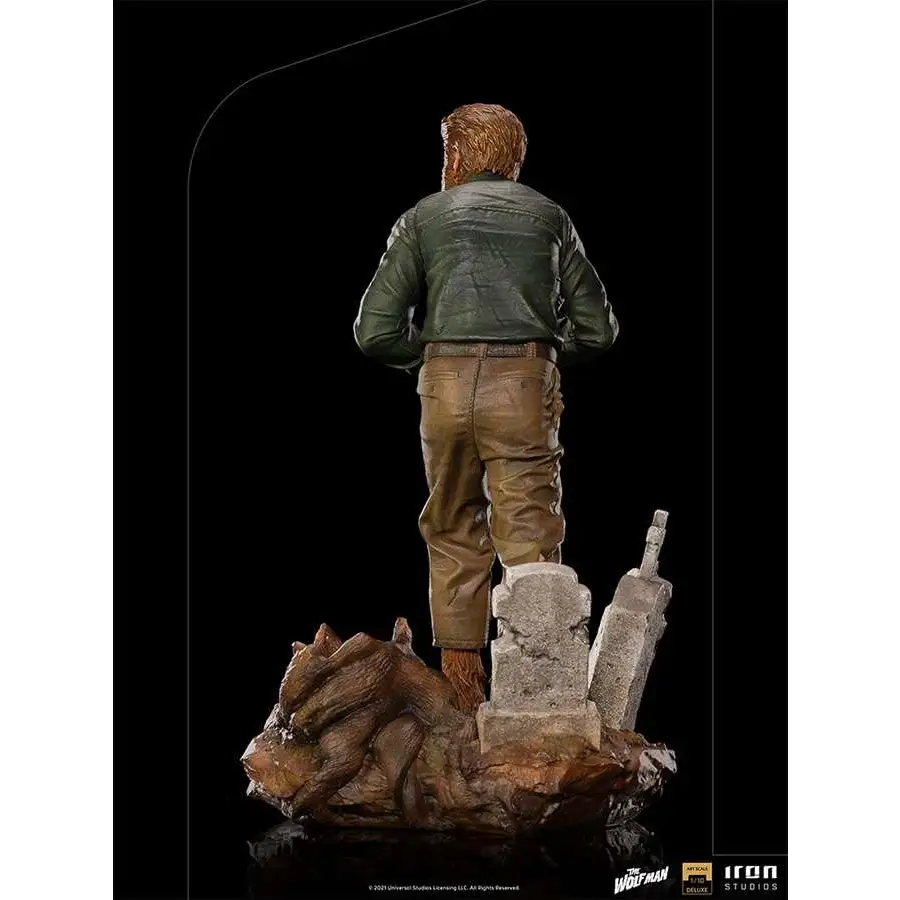 Universal Monsters Wolf Man Deluxe 1/10-staty av Iron Studios