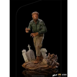 Iron Studios deluxe Wolf Man-statue från Universal Monsters, detaljerad päls