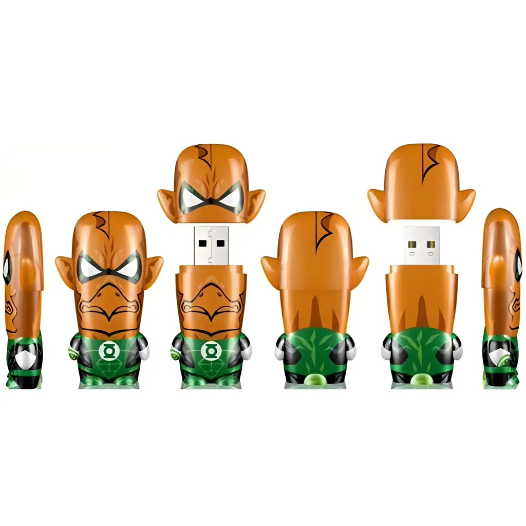 Grön lyktbärare USB-flashminne 4GB med detaljerad skulpterad figur