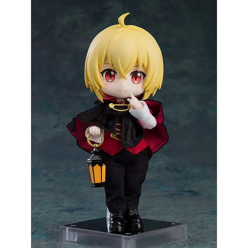 Chibi Nendoroid Vampire Camus Docka-figur med blond hår, röda ögon och lykt