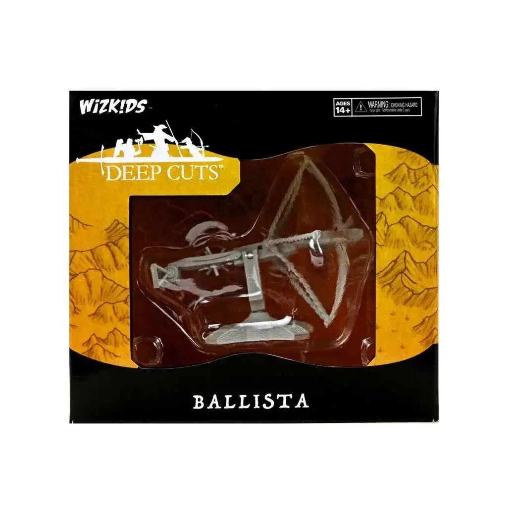 Silver metallic ballista Wizkids Unpainted Miniatures in display box