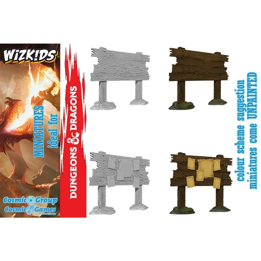 Väderbitna träskyltar i obehandlad resin, Wizkids Un Bounty Board