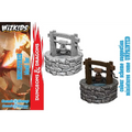 Omålad sten- och trähäst miniature för D&D från WizKids Unpainted Miniatures i plastresin