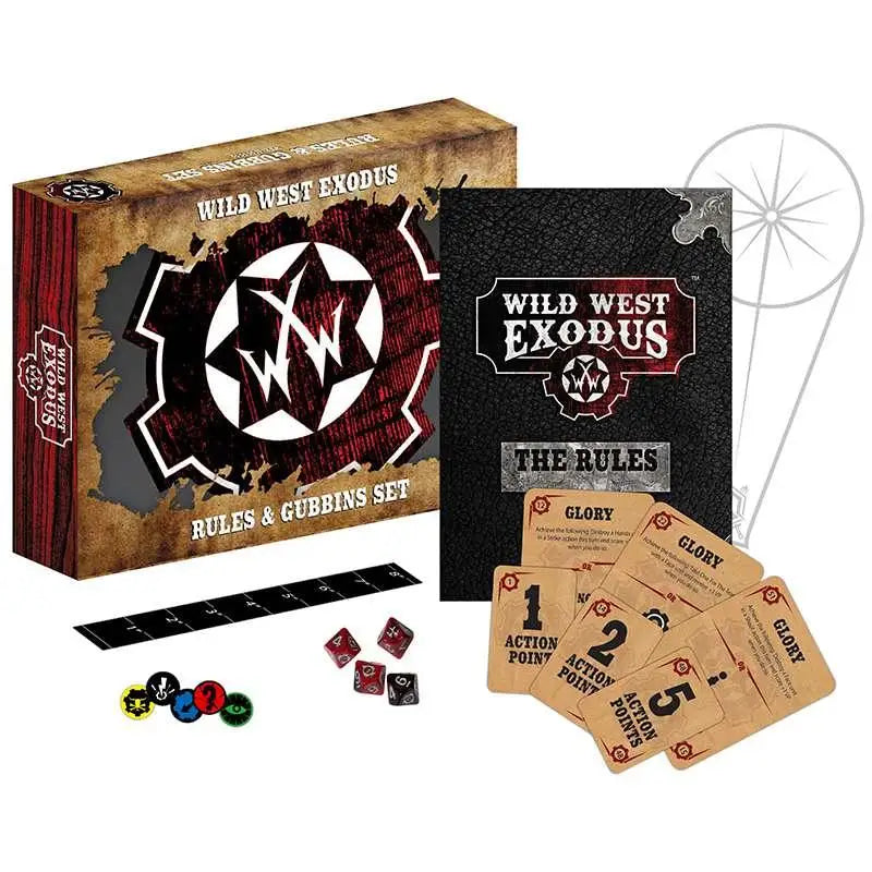Wild West Exodus Tribal Retribution Starter Set med lädertexturerad box