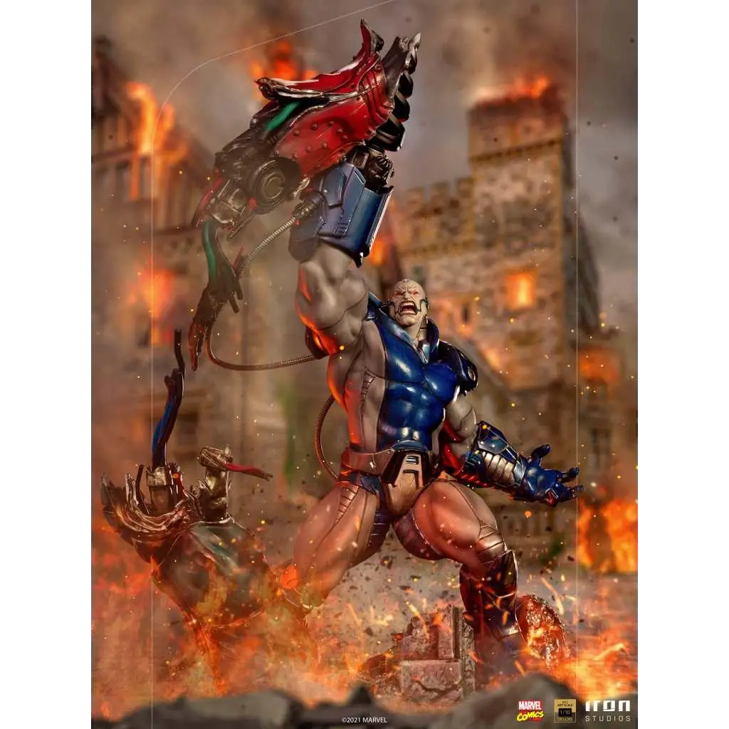 Iron Studios X-Men Apocalypse Deluxe 1/10 Statue i blått och rött