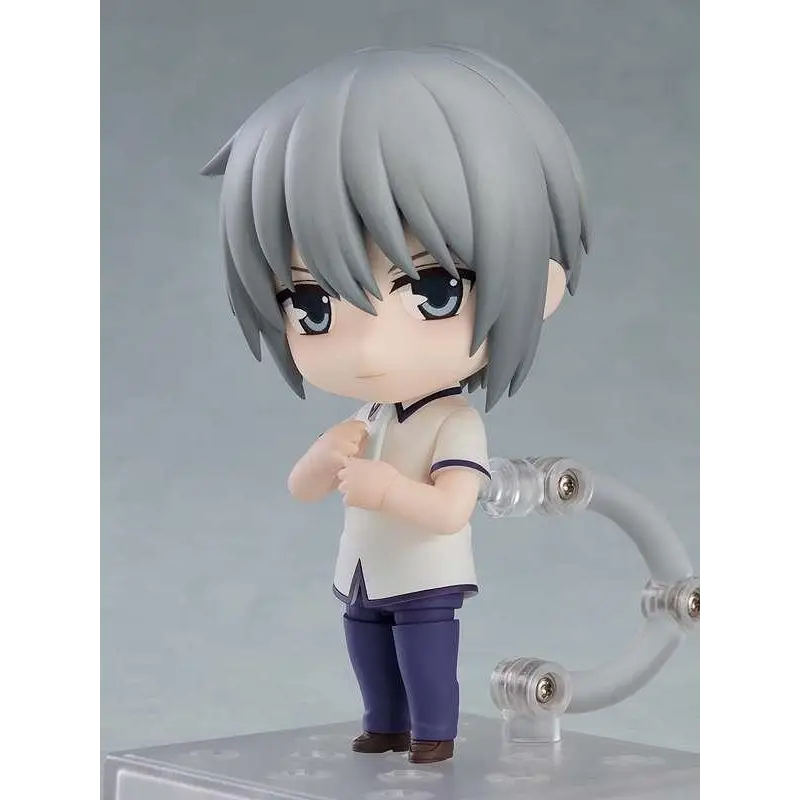 Gråhårig chibi-figur av Yuki Soma Nendoroid från Fruits Basket