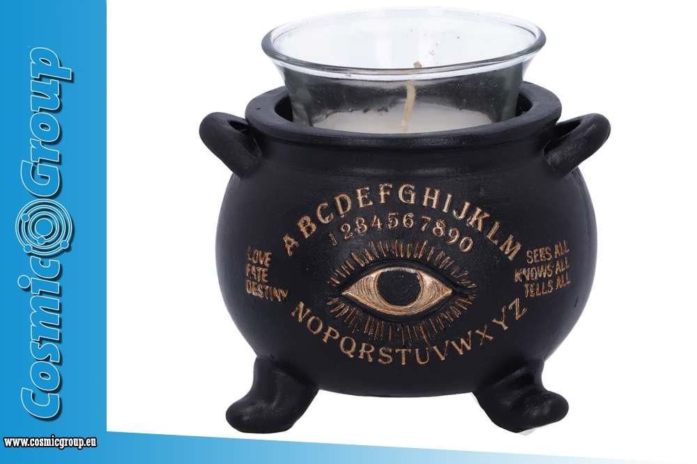 All seeing cauldron candle holder 9cm