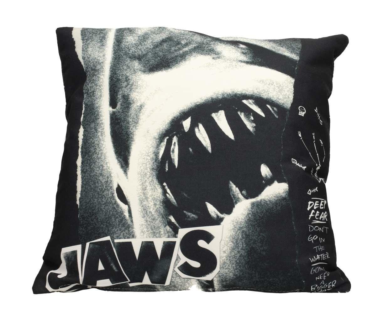 Jaws collage square Kudde