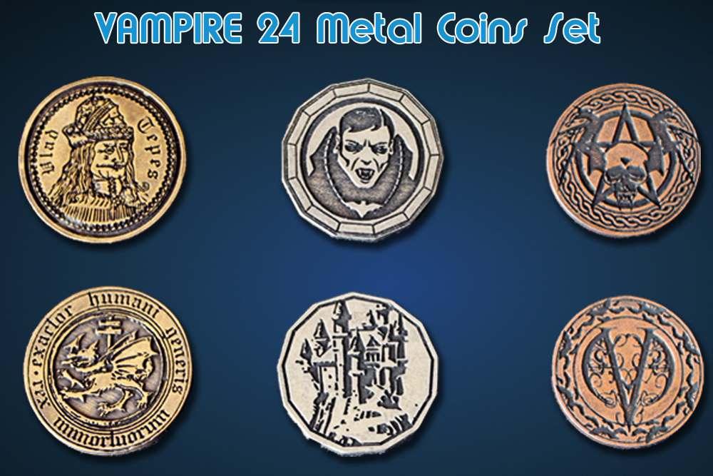 Vampire metal coins set (24)