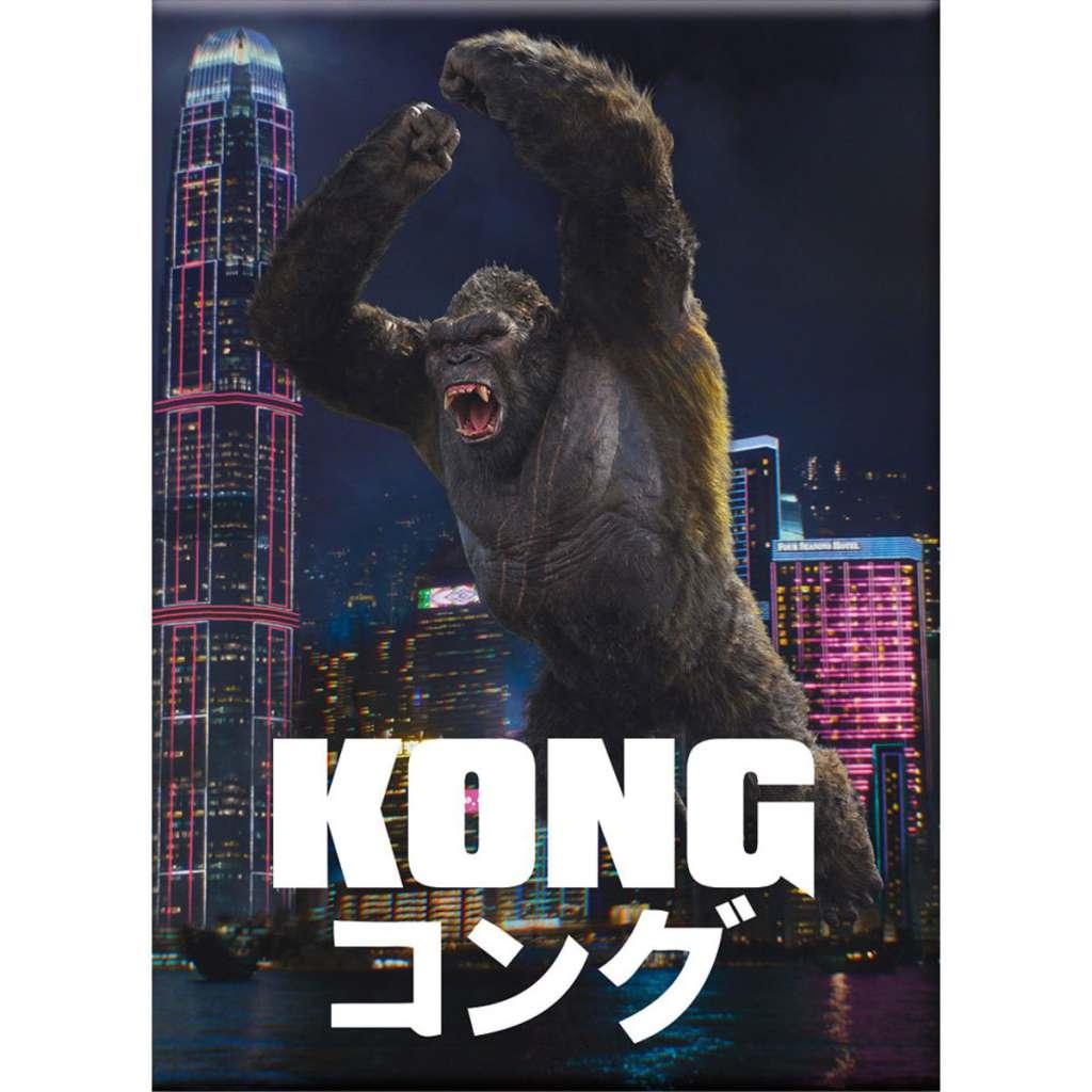 Godzilla vs kong city kong flat magnet