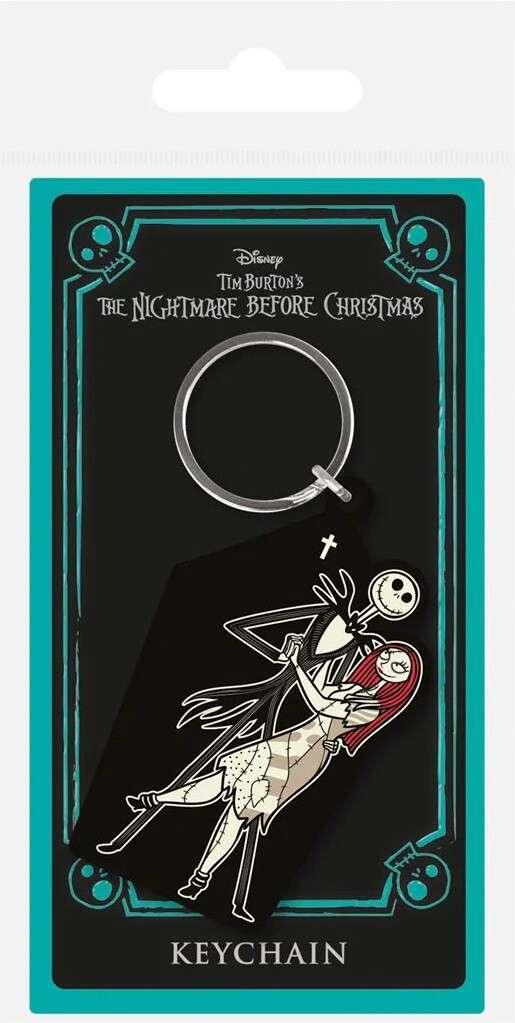 Nightmare Before Christmas jack & sally coffin rubber Nyckelring