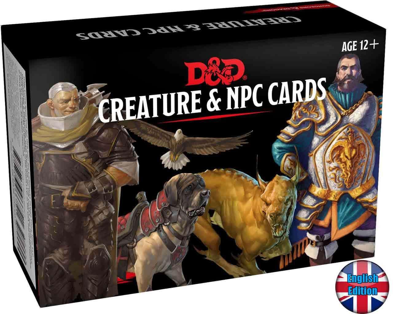 Dungeons & dragons spellbook cards - creatures and npcs - english