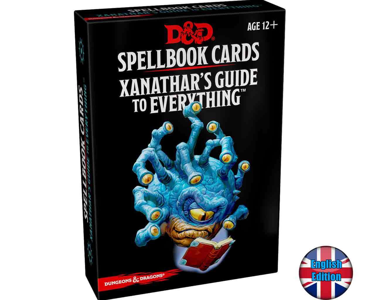 Dungeons & dragons spellbook cards - xanathar´s guide to everything - english