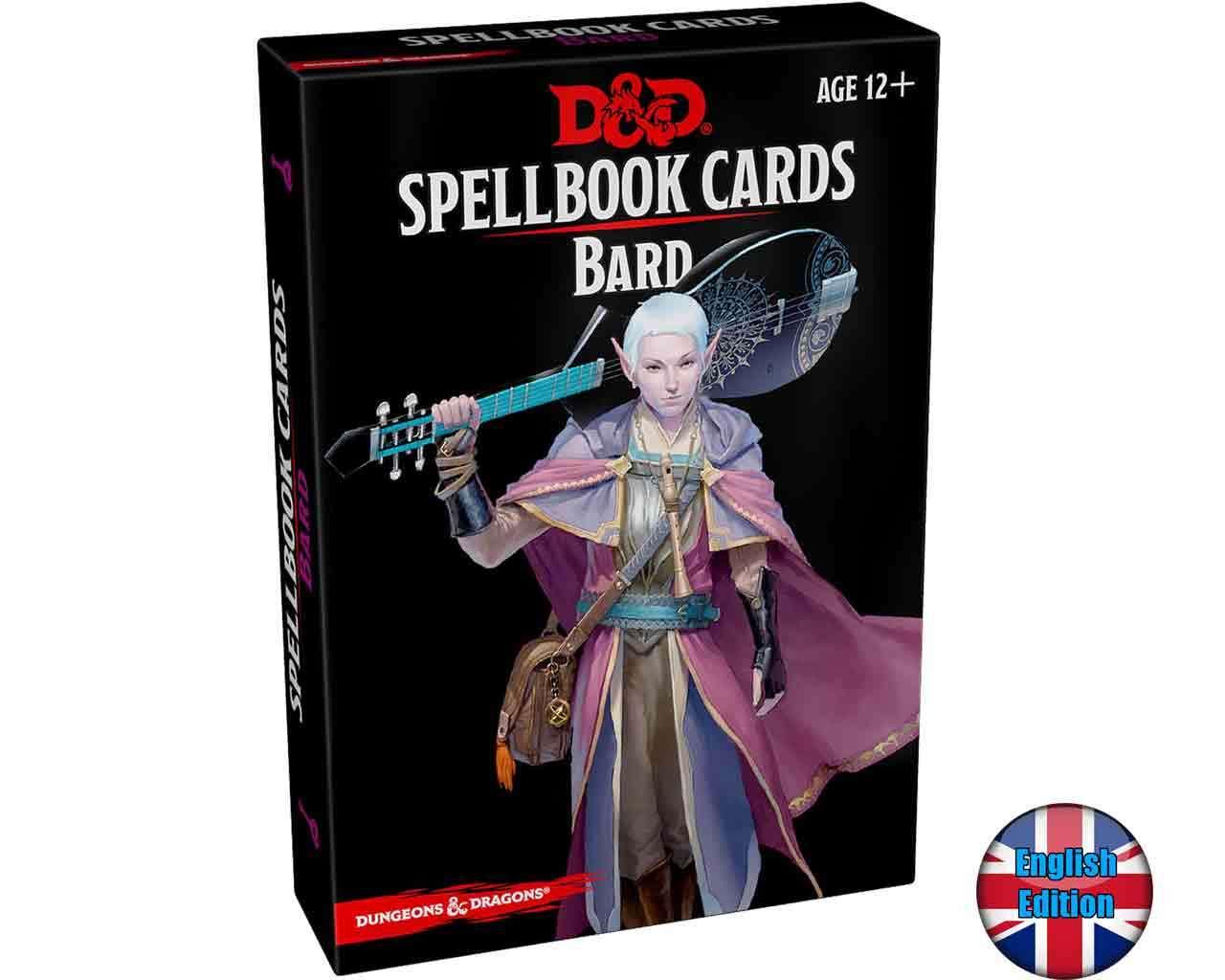 Dungeons & dragons spellbook cards - bard - english