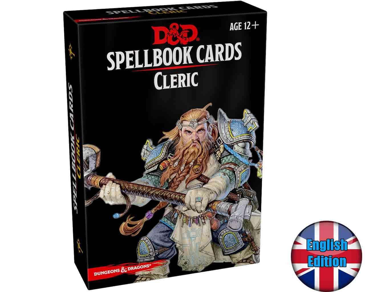Dungeons & dragons spellbook cards - cleric - english
